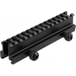 NEW ToopMount Picatinny Riser Mount, High Profile Picatinny Rail Riser Mount with See-Through Design, 5.71 L|14 Slots, Raise 1 inch, 20mm Picatinny Top Rail Fit Scope, Red Dot Sight, for Picatinny Rails