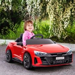 NEW Aosom Ride-On Toy On Car with Remote Control, 12V 3.1 MPH Electric Ride for Kids w/ Suspension System, Horn Honking, Red