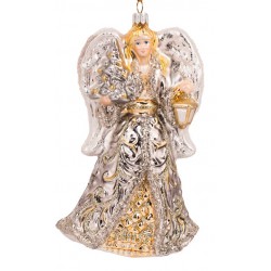 NEW Huras Family Ornaments Silver and Gold Venetian Angel