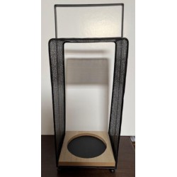 NEW 14 FUSION MATTE BLACK KEYHOLE LANTERN/CANDLE HOLDER LARGE