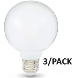 NEW 3/PACK 60W Equivalent Frosted Daylight Dimmable G25 LED Light Bulb
