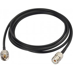 NEW Bingfu UHF PL259 Male to SO239 Female RG58 Antenna Extension Coax Jumper Cable 3m 10 feet for Vehicle Truck CB Radio Ham Radio Two Way Radio Amateur Radio Mobile Transceiver Walkie Talkie VHF Radio