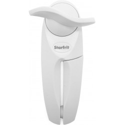 NEW Starfrit Little Beaver Can Opener - Safe - Holds Lid and Leaves No Sharp Edges on Lid - Comfort Grip - 3-Year Warranty - White