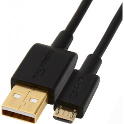NEW  Amazon Basics USB 2.0 A-Male to Micro B Charger Cable, 6 feet, Black