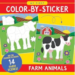 NEW My First Color-by-sticker Book - Farm Animals
