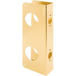 NEW Prime-Line Products U 9537 Door Reinforcer 1-3/4-Inch Thick by 2-3/8-Inch Backset 2-1/8-Inch Bore, Non-Recessed, Brass