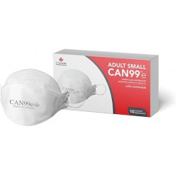 NEW Vitacore CAN99e Disposable Adult Small Earloop Mask | High Filtration | Premium Materials | Comfortable Fit | Made in Canada