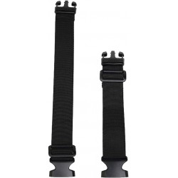 NEW Fanny Pack Belt Extender Adjustable Elastic Strap, Waist Bag Belt Extender, Shoulder Strap Extension for Holographic Women's Bag/Waterproof Belt Bag & Connect Luggage - 2 Pack - Black