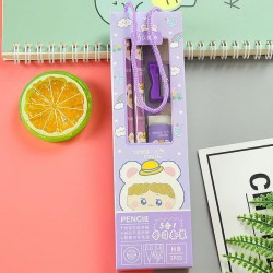 NEW New kindergarten school start prizes portable stationery set gift box student children's birthday gift stationery five-piece set