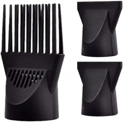 NEW Hair Dryer Nozzle 3 PCS Salon Plastic Narrow Concentrator Replacement Blow Dryer With Comb Blow Flat Hairdressing Salon Styling Tool Special for Outer Diameter 1,71-1.77 inch