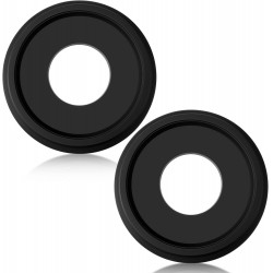 NEW 2 Pack Black Ceiling Medallion for Light Fixtures and Ceiling Fans Chandeliers 10 Od x 3.5 ID(Classic)
