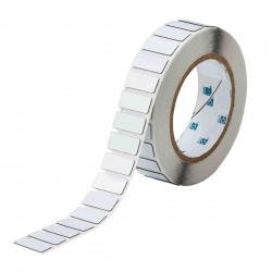 NEW Brady THTEP-171-593-.5 1.06 Width X 0.49 Height, B-593 Adhesive-Taped Polyester, Gloss Finish White Thermal Transfer Printer Raised Panel Label (500 Per Roll)