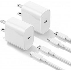 NEW 2Pack Apple Certified iPhone Charger Fast Charging, 20W PD USB C Wall Charger Block with Type C to Lightning Cable 6ft Compatible with iPhone 14/14 Plus/13 Pro Max/12/12 Pro/11/iPad