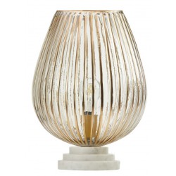 NEW Tiffany Style 12.25 Clear and Gold Urn Shaped Lamp
