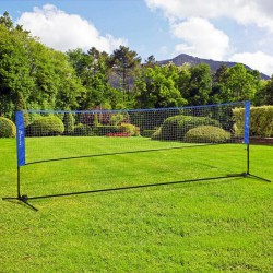 NEW Soozier 14ft Badminton Net, Height Adjustable Outdoor Sports Net with Carry Bag, for Tennis, Pickleball and Volleyball