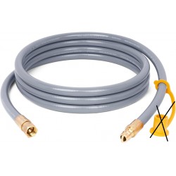 NEW 10 Feet 3/8 ID Natural Gas Hose, Low Pressure LPG Hose, for Weber, Char-Broil, Pizza Oven, Patio Heater and More