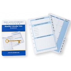 NEW THE ACHIEVEMENT PLANNER MONTHLY CALENDAR TABS 12 MONTH SET JULY 2025 - JUNE 2026