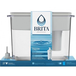 LIGHTLY USED Brita 27 Cup Filter Dispenser, Reduces Chlorine taste and odour from Tap Water, Filters 151 Litres