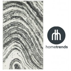 NEW Hometrends Hometrend Agate Bath Mat Black/White 2' X 4'