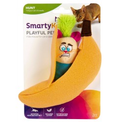 NEW SmartyKat Playful Peeker Mouse and Banana Plush Catnip Cat Toys, Small