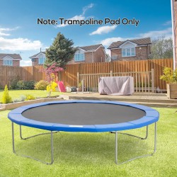 NEW HOMCOM 12ft Trampoline Pad 144 Spring Safety Replacement Gym Bounce Jump Cover EPE Foam, Blue