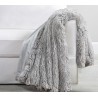 NEW Claro Home Faux Fur Pom Pom Throw - 50 X 70