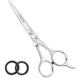 NEW CAndure Beard Mustache Scissors 5.5 Salon Facial Hair Cutting Shears, Razor Edge Blades - Stainless Steel