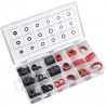 NEW AvoDovA Rubber Seal Washer, 141 PCS O-Ring Gaskets, Hose Rubber Washer with 18 Sizes, Flat Round Spacer Washers, Sealing Rings for Hose, Plumbing and Taps, O-Rings Assortment Kit - Black and Red