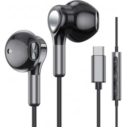 NEW USB C Headphones for Samsung Galaxy S24 S23 Ultra S22 S21 FE S20 A54 A53 USB C Earphones with Mic in-Ear Wired Earbuds USB Type C Earphones for iPhone 16 15 Pro Max Plus iPad Pro Air 5 Mini 6 Pixel 8