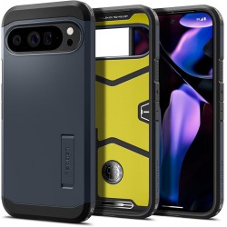 NEW Spigen Case for Pixel 9 Pro XL Case [Made for Google], Tough Armor Designed for Google Pixel 9 Pro XL - Metal Slate