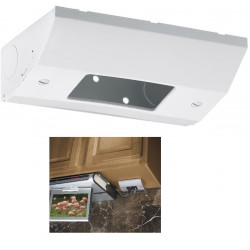 NEW Hubbell Wiring Systems RU270W StradeSELECT Steel Under Cabinet/Counter Power Distribution GFCI Fit Box with Nylon Cover, 5.57 Length x 3.40 Width x 1.95 Height, White