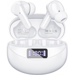 NEW Wireless Earbuds, Bluetooth Headphones 5.3 HiFi Stereo, Wireless Earphones with ENC Noise Cancelling Mic, LED Digital Display in Ear Buds for Gym/Workouts