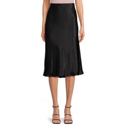 NEW SMALL Tash & Sophie Midi Satin Elastic Waist Skirt