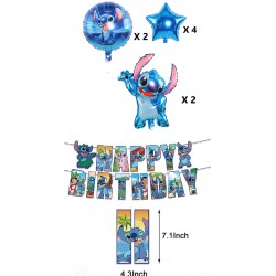 NEW STITCH HAPPY BIRTHDAY BALLON SET