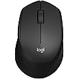 NEW RAPOO M300G Silent Wireless Mouse, 2.4GHz Multi-Mode Bluetooth Mouse for Laptop, Adjustable up to 2400 DPI Computer Mouse, Optical Mouse with USB Receiver for PC, 12 Months Battery Life, Black
