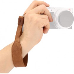 NEW MegaGear SLR, DSLR Genuine Leather Camera Wrist Strap (Light Brown) (MG2022)