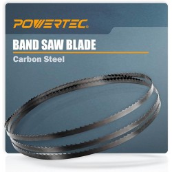 NEW POWERTEC 59-1/2 Inch Bandsaw Blades for Woodworking, 3/8 x 6 TPI Band Saw Blades for Sears Craftsman, B&D, Ryobi, Delta and Skil 9 Band Saw, 1 Pack (13101XV)