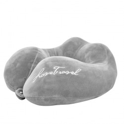 NEW Love Travel Pillow,  Providing 360-Degree Chin Support Head Rest Pillow (Grey), Pack of 1