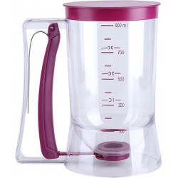 HANDLED 900ml Cupcake Batter Dispenser Manual Batter Dispenser Measuring Pancake Dispenser Measuring Cup for Kitchen Baking Tool