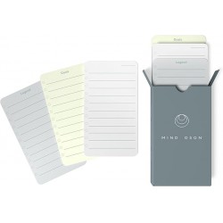NEW Undated Daily Productivity To Do List Cards - 60 To-Do List Cards, 10 Goal Setting Cards - Daily Checklist Cards and Note Pads - Simple and Effective Analog System