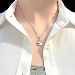 NEW 20 Sterling Silver Mountain Range and Bronze Sun Necklace, Mountain Necklace for Women, Travel Necklace, Outdoors Necklace (20 inches + 2-inch extender)