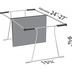 NEW Officemate Universal Hanging File Frame, Letter and Legal Size, Rails 24 to 27, Steel, 1 Set (91966)