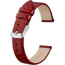 NEW 10MM BISONSTRAP Leather Watch Straps, Soft Replacement Bands with Polished Buckle