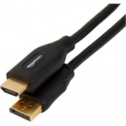 NEW Amazon Basics DisplayPort (Source) to HDMI (Display) Cable, Uni-Directional, 3 Foot, Black