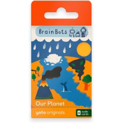 NEW Yoto BrainBots: Our Planet – 8 Kids Audiobook Cards for Use with Player & Mini All-in-1 Audio Device, Educational Screen-Free Listening with Fun Stories for Learning & Interactive Quizzes, Ages 6+