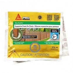 NEW SIKA - Fast-setting polyurethane foam - Sika Post Fix - Light green - Support fence, mailbox and gate posts - High-strength - Lightweight - 979 mL pouch
