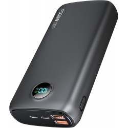 NEW Power-Bank-Portable-Charger - 40000mAh Power Bank QC 4.0 and PD 30W Quick Charging Built-in LED Display 2 USB 1Type-C Output Compatible with Most Electronic Devices on The Market(Light Black)