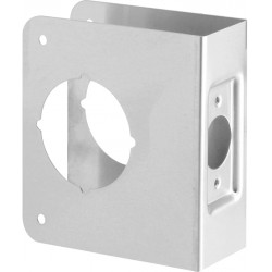 NEW Prime-Line Products U 9553 Door Reinforce 1-3/4-Inch Thick by 2-3/8-Inch Backset 2-1/8-Inch Bore, Stainless Steel, Recessed