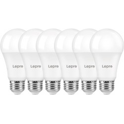 NEW Lepro Dimmable LED Light Bulbs, 100 Watt Equivalent, 14W 1500 Lumens Soft Warm White 2700K LED Bulbs, A19 E26 Standard Base Light Bulb, UL FCC Listed, 15000 Hour Lifetime, 6 Packs