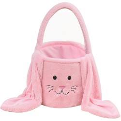 NEW Plush Easter Basket, Bunny Easter Buckets, Easter Gift Bags & Tote Bags for Kids Easter Egg Decorations Candy Presents